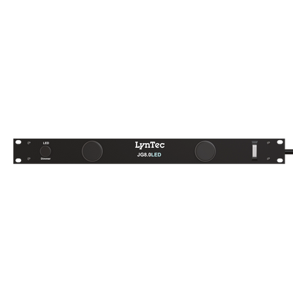 LynTec JG8LED 1U, 8 outlet, LED lights, base level spike and noise suppression