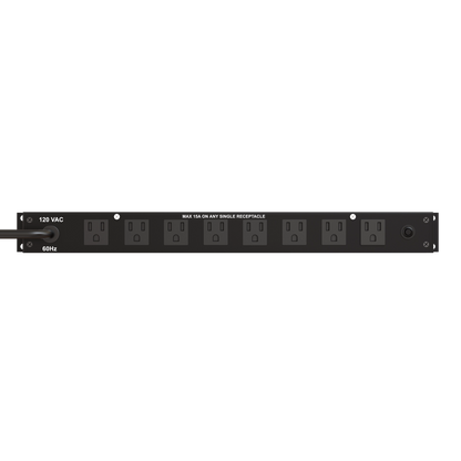 LynTec JG9 1U, 9 outlet, base level spike and noise suppression