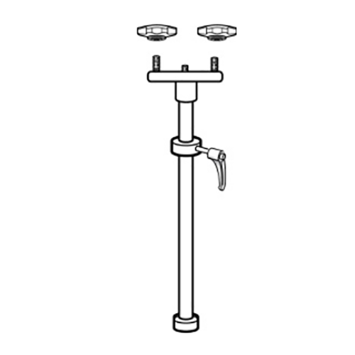 Robert Juliat RJFPAFIX0048 JPP Monopod stand for pipe-mount followspot