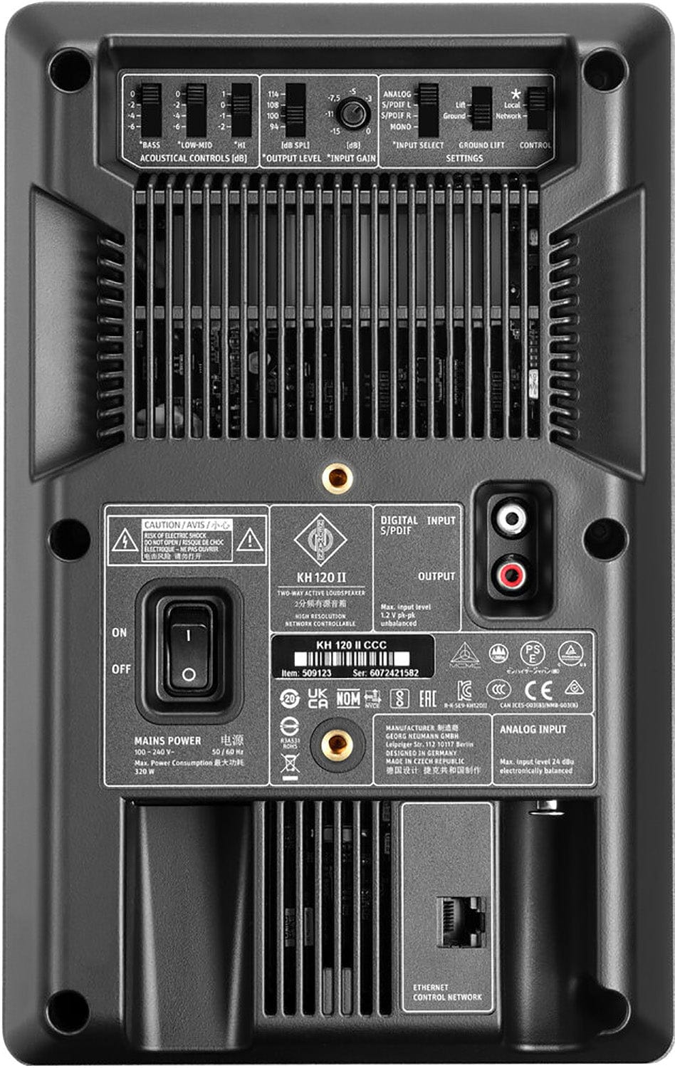 Neumann KH-120-II-US 2-Way DSP-Powered 5.25-Inch Nearfield Monitor - Anthracite - PSSL ProSound and Stage Lighting