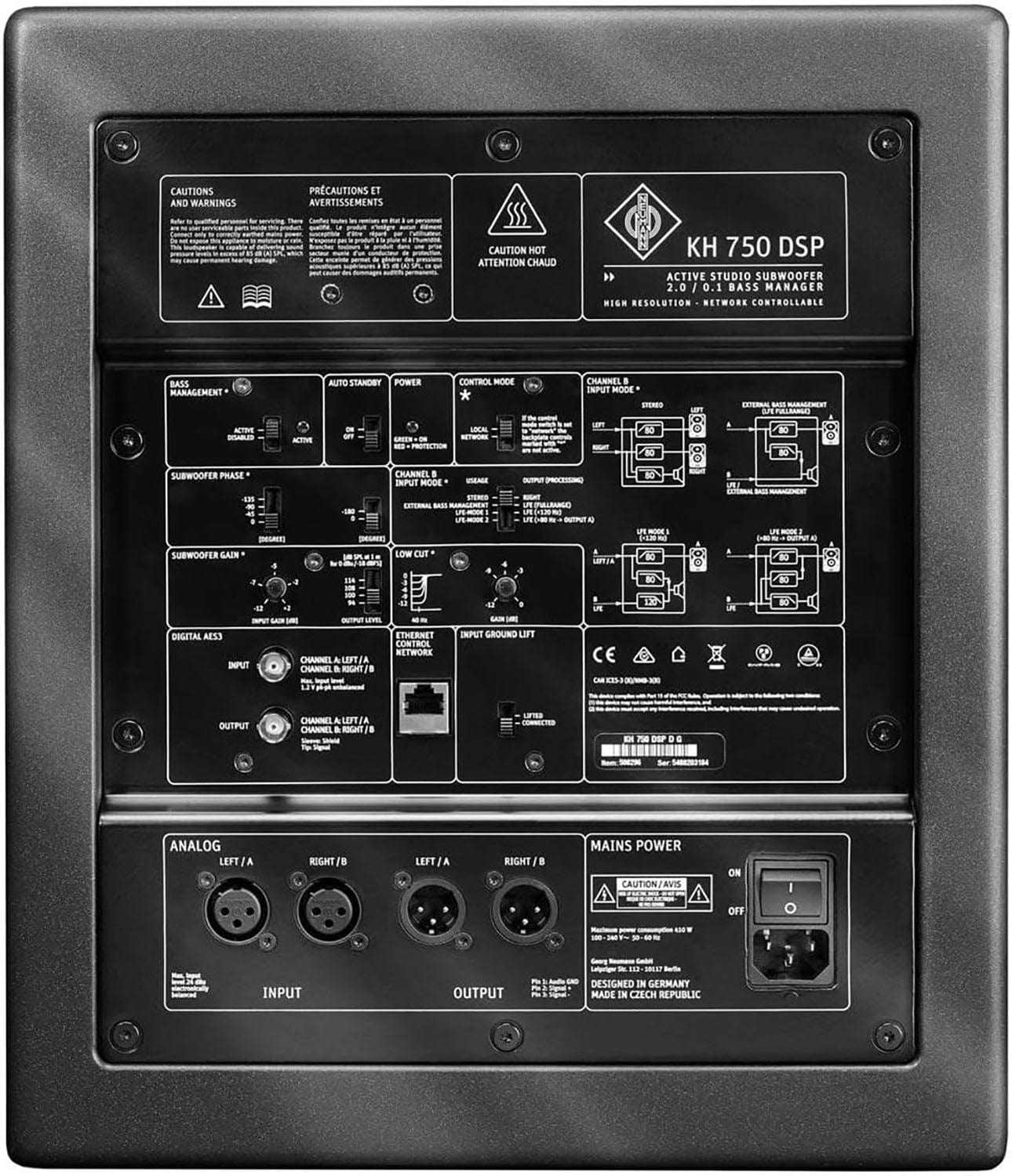 Neumann KH-750 Active DSP 10-Inch Subwoofer - PSSL ProSound and Stage Lighting