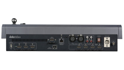 Datavideo KMU-300 4K Multi-camera processing switcher with built-in PTZ camera control, streaming and recording. It can be set up to do vertical video as well as horizontal (16:9).