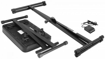 On-Stage KPK6520 CB Keyboard Stand and Bench Pack with Keyboard Sustain Pedal - PSSL ProSound and Stage Lighting
