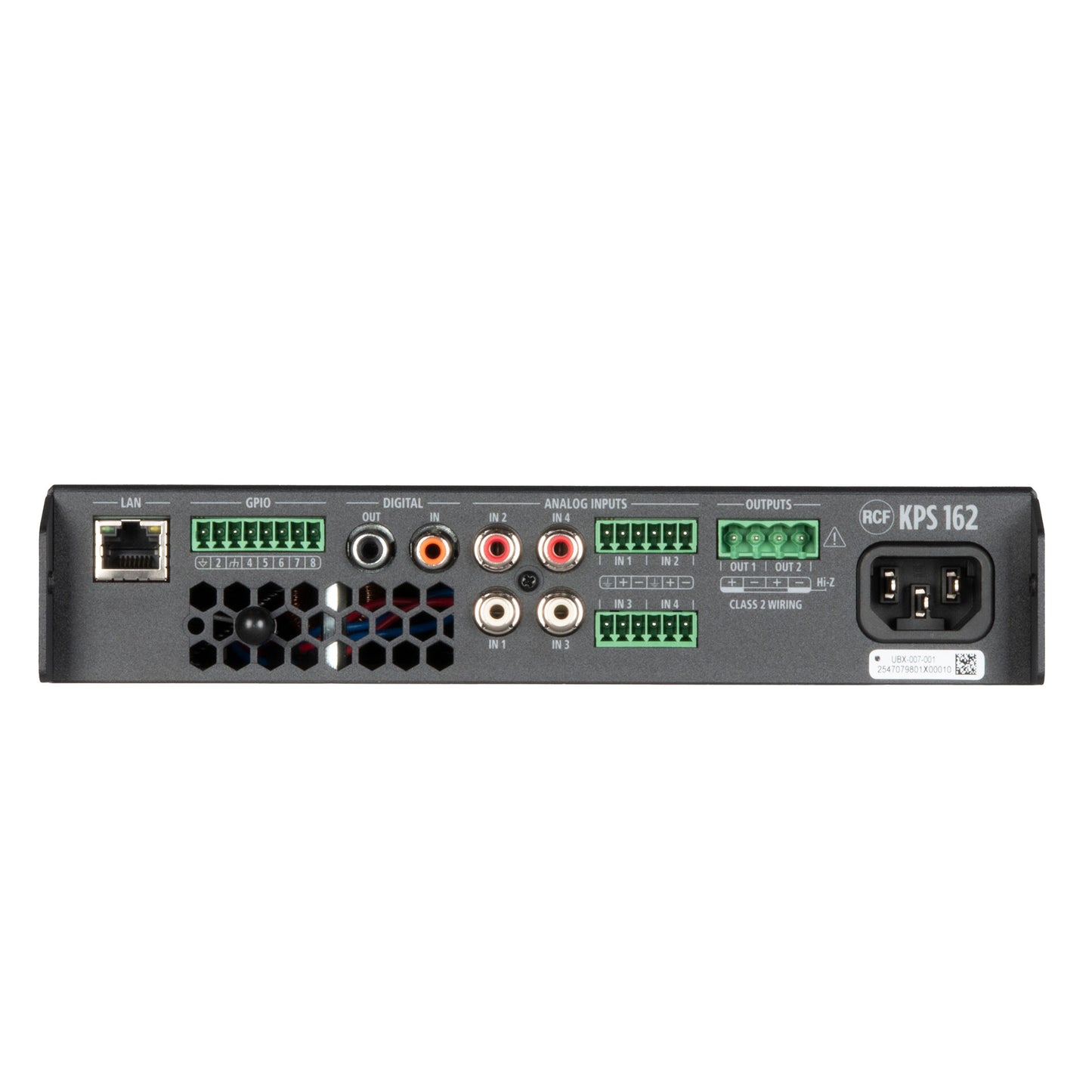 RCF KPS 162 Class D Power Amplifier with DSP (2 X 160 W)