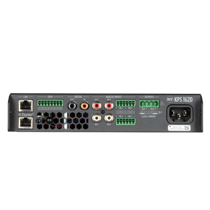 RCF KPS 162D Class D Power Amplifier with DSP, Dante-Equipped (2 X 160 W)