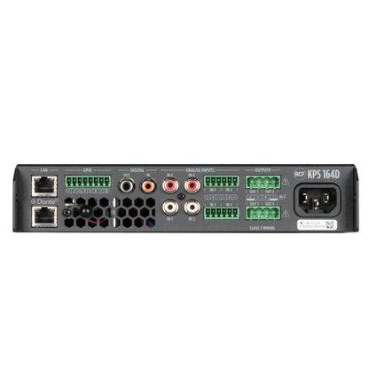RCF KPS 164D Class D Power Amplifier with DSP, Dante-Equipped (4 X 160 W)