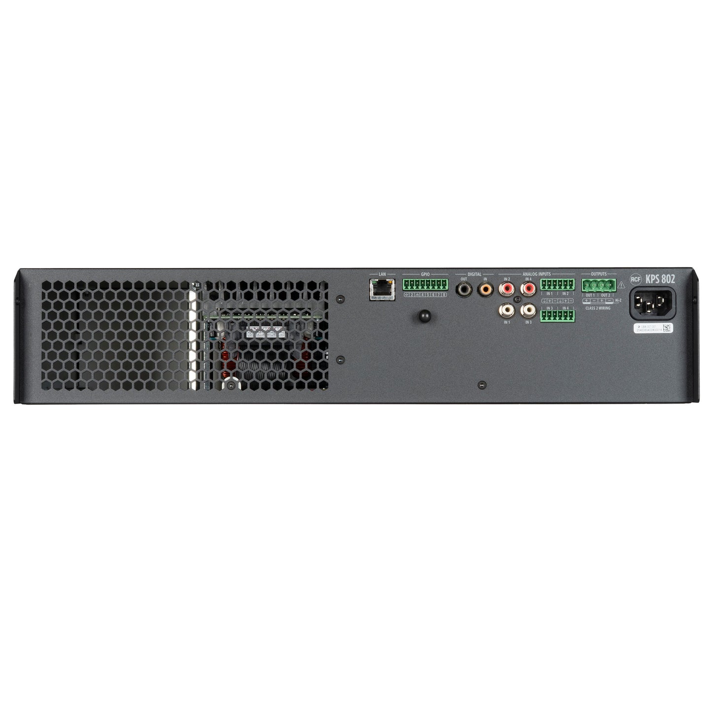 RCF KPS 802 Class D Power Amplifier with DSP (2 X 800 W)