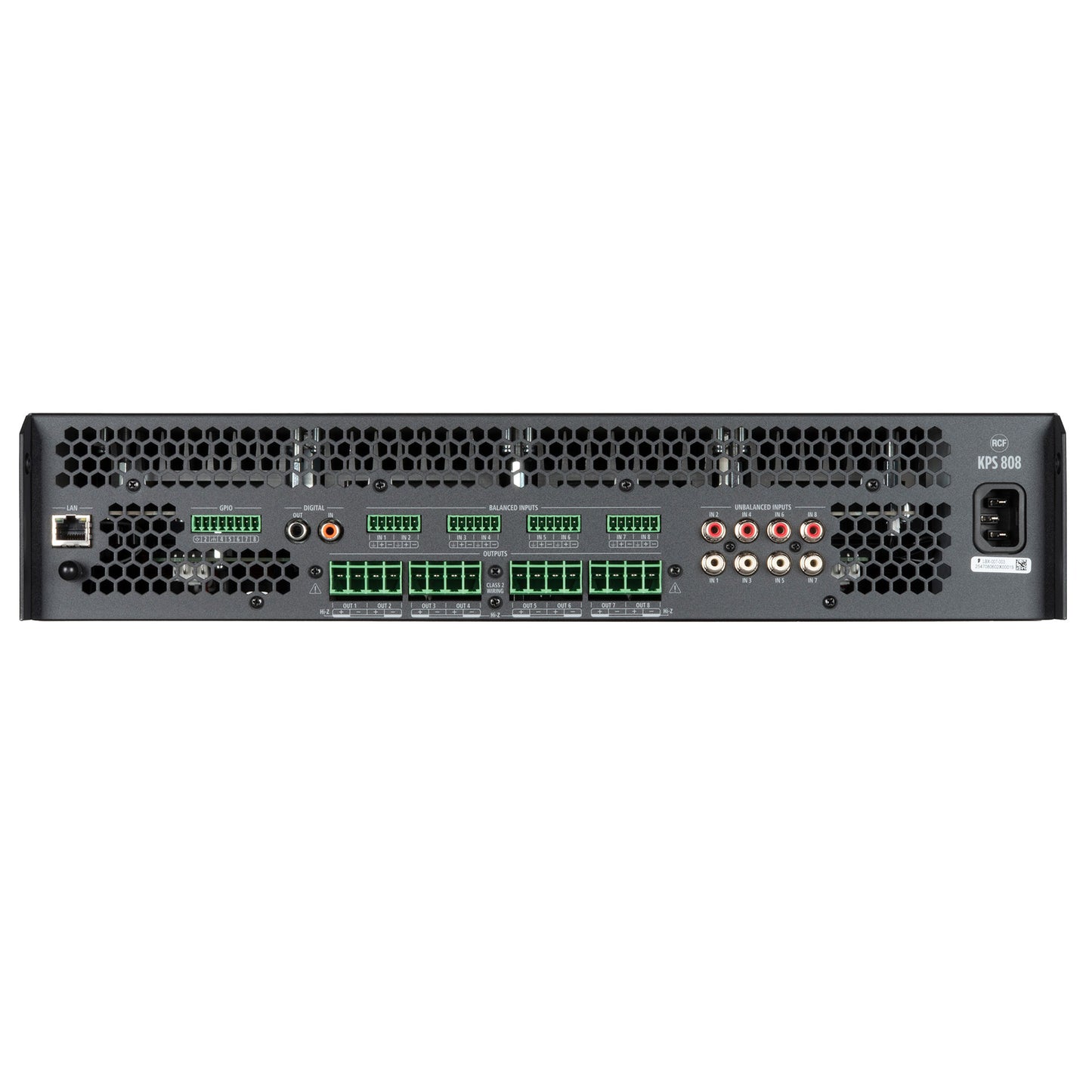 RCF KPS 808 Class D Power Amplifier with DSP (8 X 800 W)