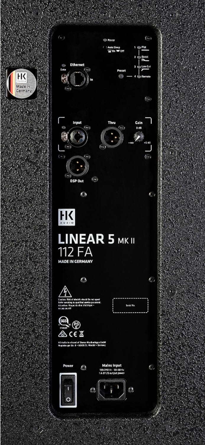 HK Audio Linear 5 MKII 112 FA 1200W 12" Active Multifunctional Loudspeaker - PSSL ProSound and Stage Lighting
