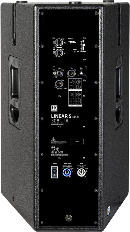 HK Audio Linear 5 MKII 308 LTA Active Full-Range 1200W 8" Speaker - PSSL ProSound and Stage Lighting