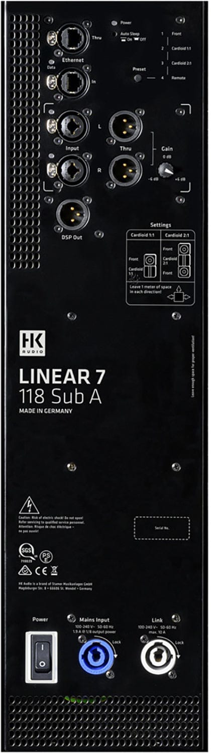 HK Audio Linear 7 118 Sub A 2000W 18" Subwoofer - PSSL ProSound and Stage Lighting