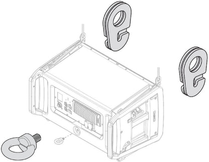 QSC LA-KIT-I Installation Kit for LA108 / LA112 - 2x Shackles / 1x Eyebolt - PSSL ProSound and Stage Lighting