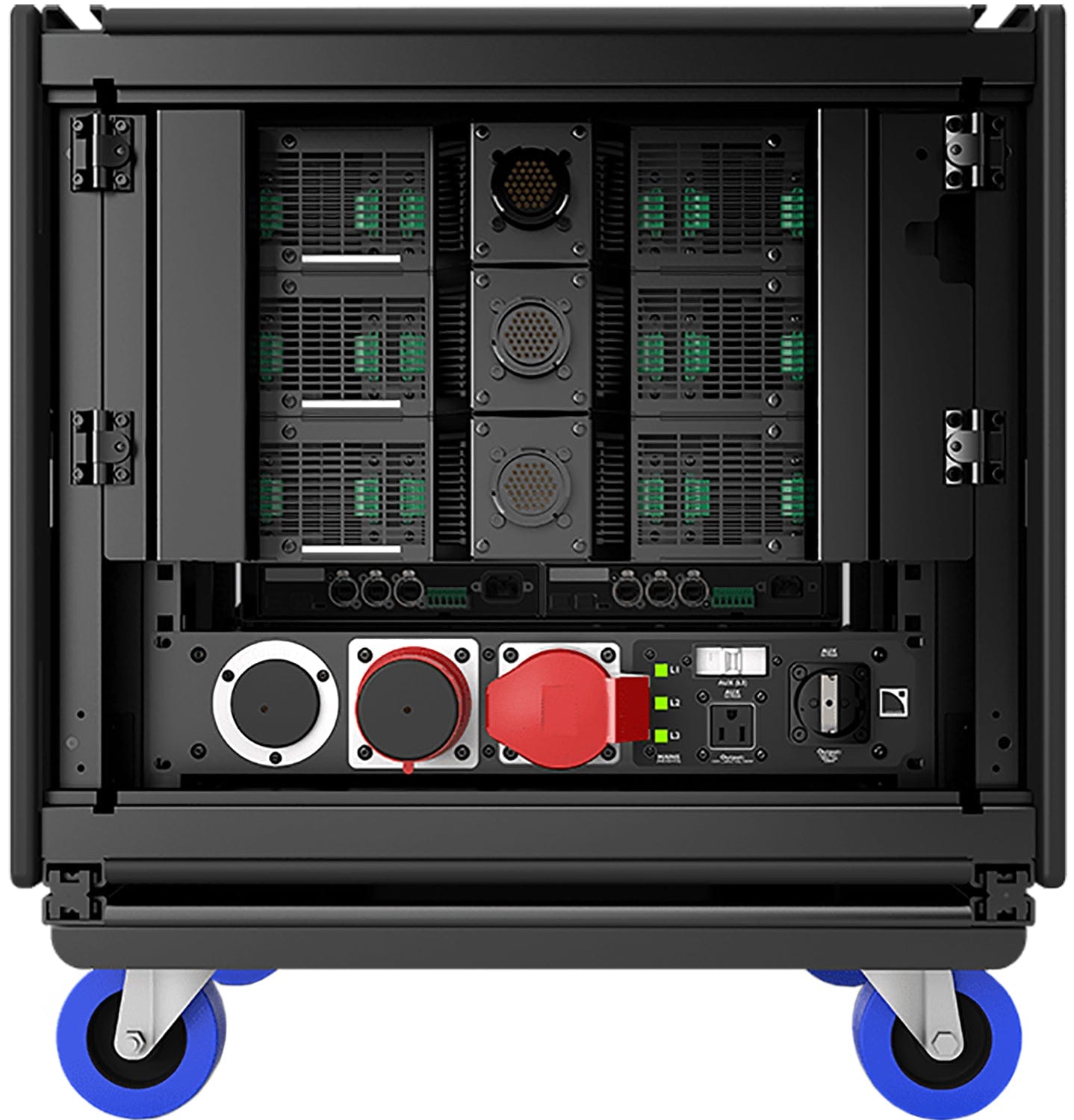 L-Acoustics LA-RAK III Touring Rack III - 9U with 3x LA7.16 / 2x LS10 / Power Distribution Panel - PSSL ProSound and Stage Lighting