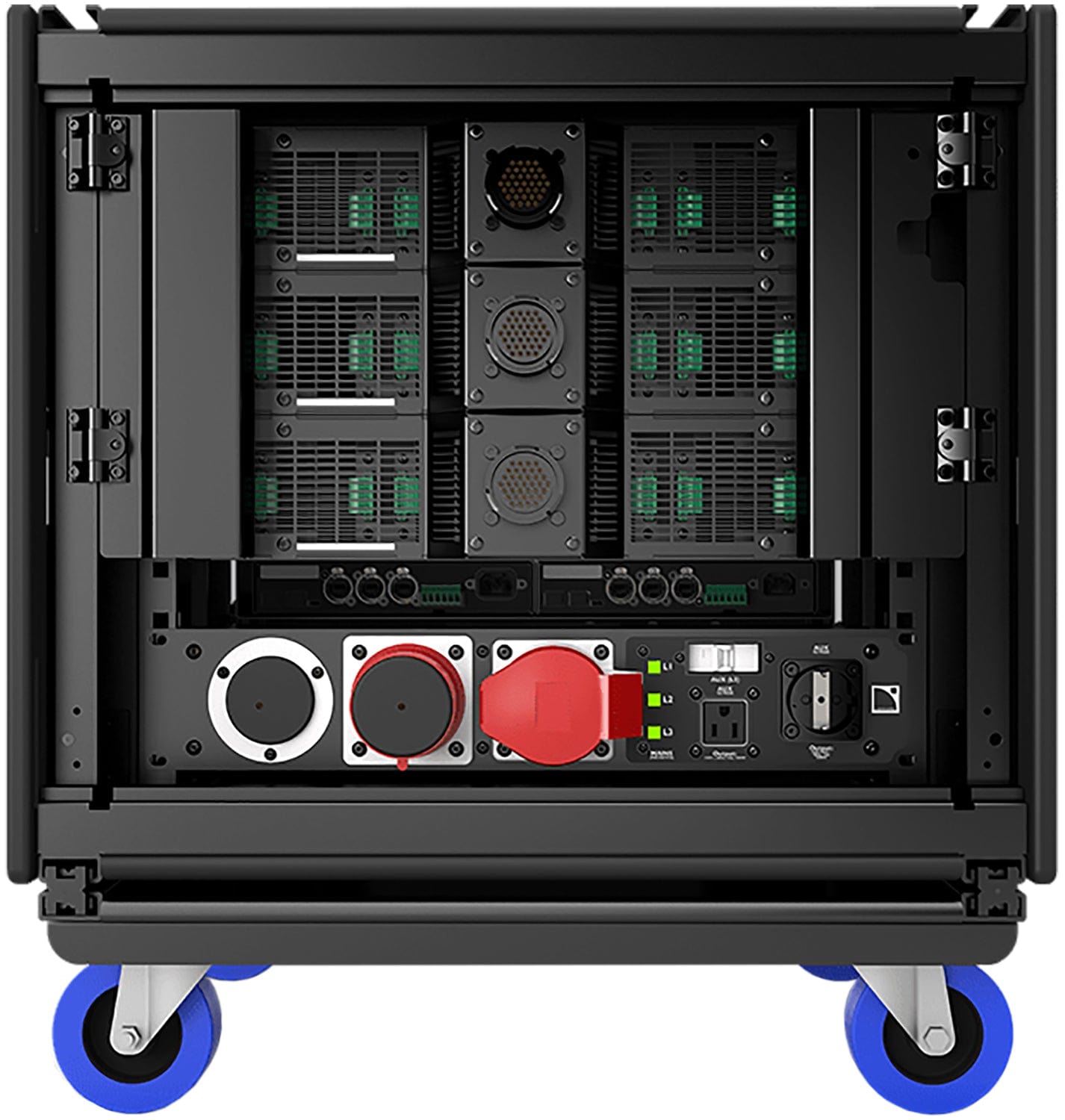 L-Acoustics LA-RAK III Touring Rack III - 9U with 3x LA7.16 / 2x LS10 / Power Distribution Panel - PSSL ProSound and Stage Lighting