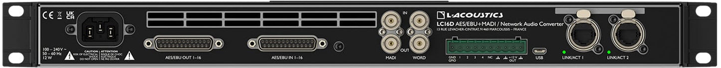 L-Acoustics LC16D-US AES / EBU MADI Network Audio Converter - PSSL ProSound and Stage Lighting