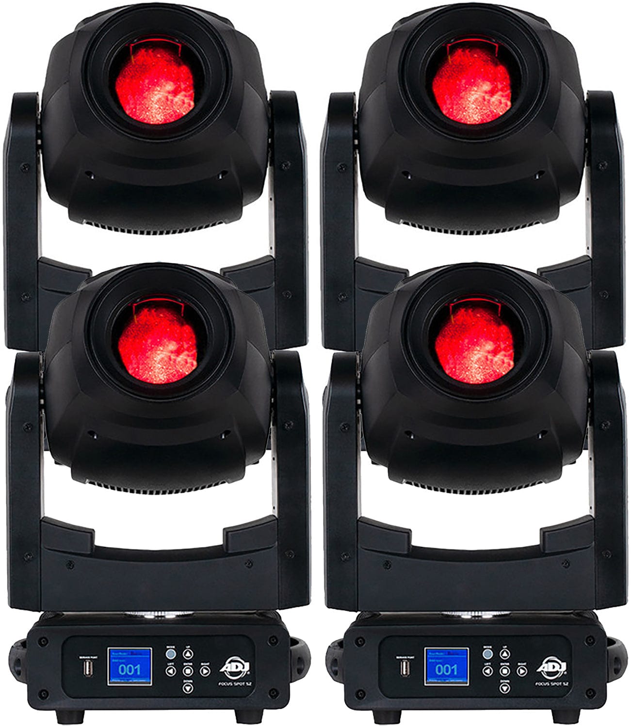 ADJ Focus Spot 5Z 200-Watt LED Moving Head - 4 Pack - PSSL ProSound and Stage Lighting