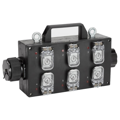 RCF LKS 19 BREAKOUT LKS19 IN/OUT Weatherproof Power Box (6X Powercon Output)