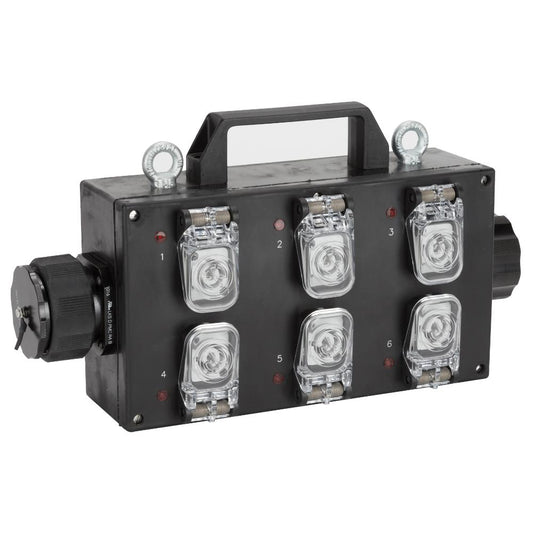 RCF LKS 19 BREAKOUT LKS19 IN/OUT Weatherproof Power Box (6X Powercon Output)