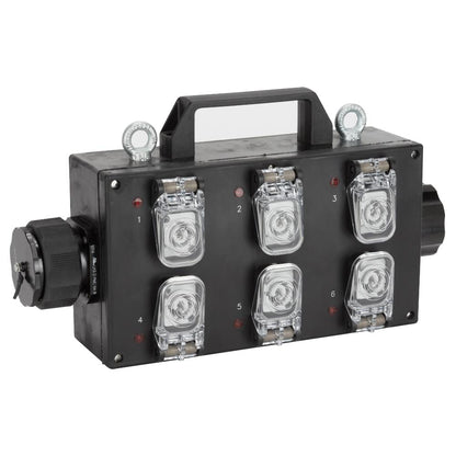RCF LKS 19 BREAKOUT LKS19 IN/OUT Weatherproof Power Box (6X Powercon Output)