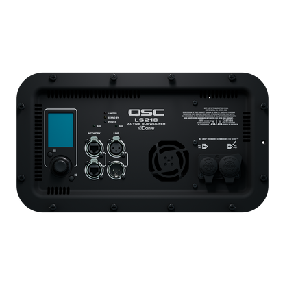 QSC LS218 Dual 18-in Direct-Radiating Active Subwoofer with Dante