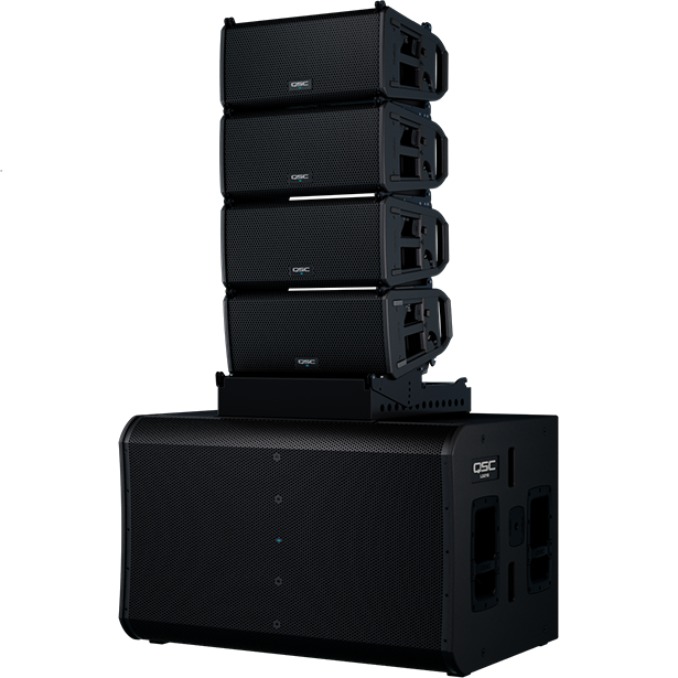 QSC LS218 Dual 18-in Direct-Radiating Active Subwoofer with Dante