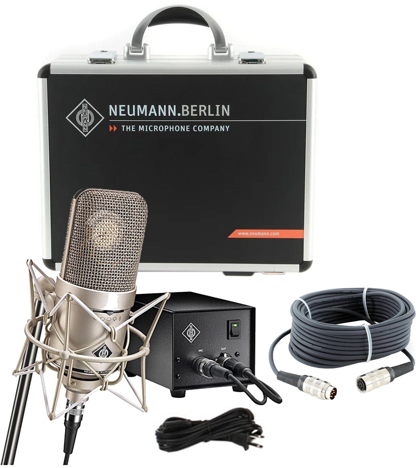 Neumann M-149-SET-117 K 49 Capsule Tube Microphone Set and Power Supply / Shock Mount / Cable /Case - PSSL ProSound and Stage Lighting