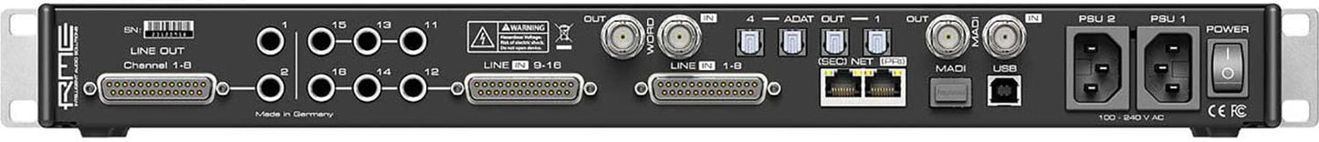 RME M-1610-PRO 16 Input / 8 Output High-End MADI/AVB/ADAT to Analog Converter - PSSL ProSound and Stage Lighting