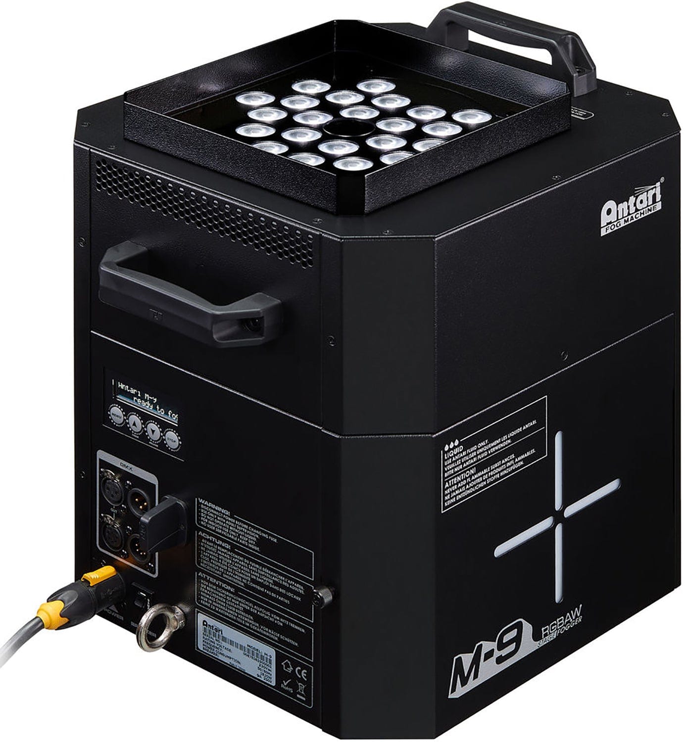 Antari M-9 RGBAW LED Multi-Position Fog Machine with 50-Foot Upshot Burst