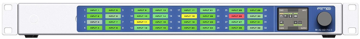 RME M32-AD-PRO-II-D 32-Channel High-End 192 kHz AD Converter with Dante and MADI - PSSL ProSound and Stage Lighting