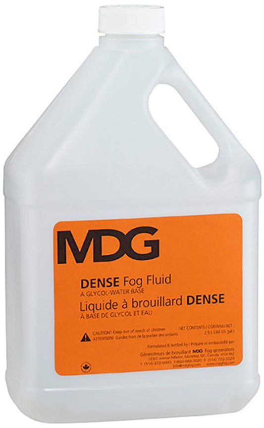 MDG 2.5 Litre Bottle of Dense Fog Fluid - Orange label - PSSL ProSound and Stage Lighting