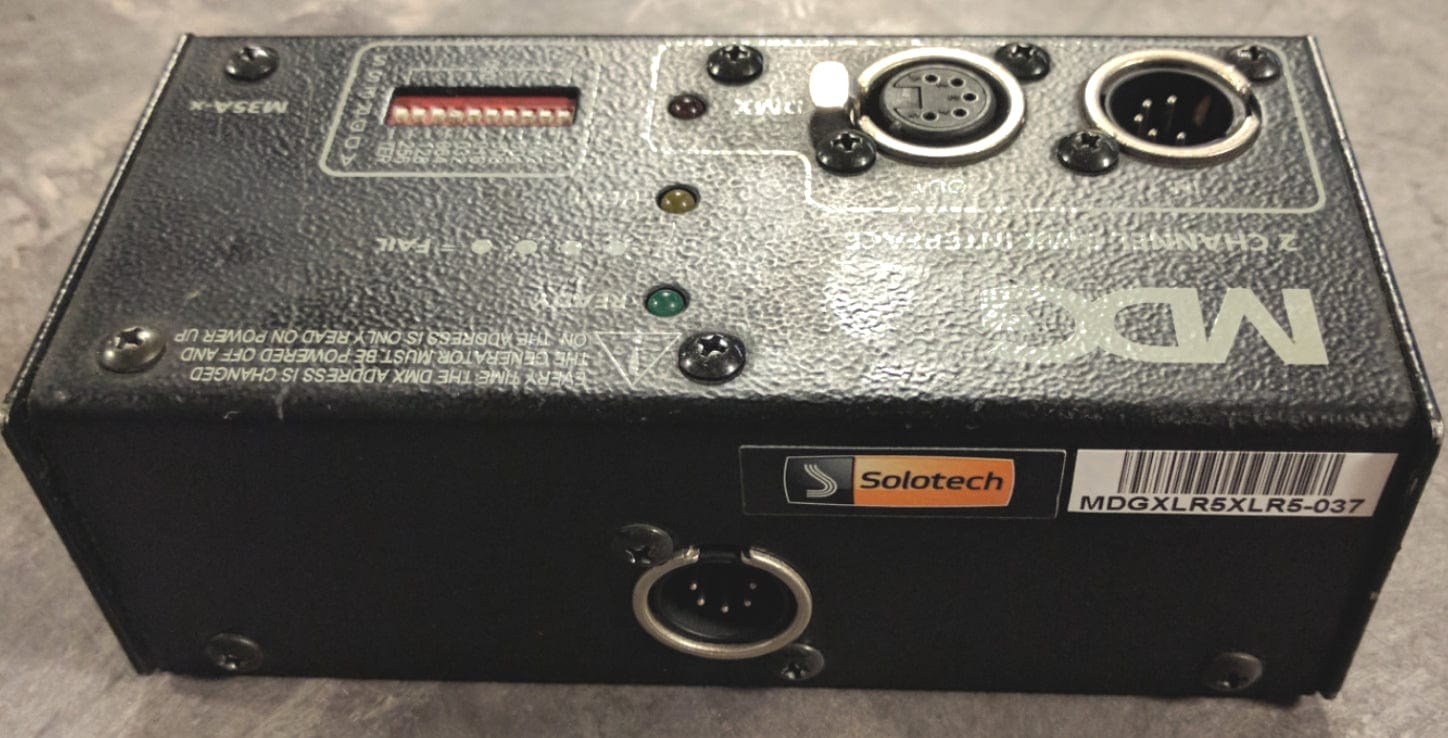 MDG MDGXLR5XLR5 2-Channel DMX Interface – Solotech