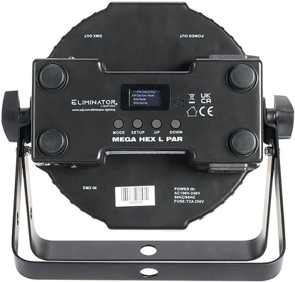 Eliminator MEGA-HEX-L-PAR LED Par Fixture with Wired Digital Communication Network - PSSL ProSound and Stage Lighting