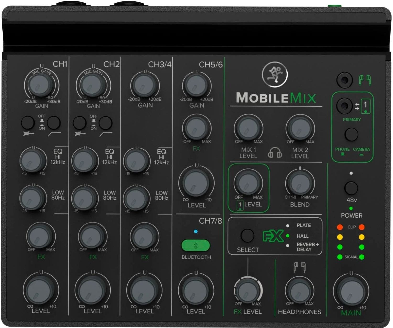 MACKIE MobileMix 8ch USB電源対応ミキサー 配信・録音用 Mackie MobileMix 8-Channel USB-Powerable Mixer for A/V Production