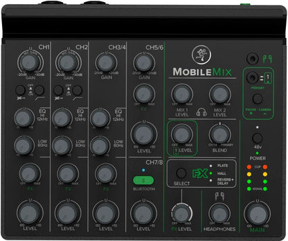 Mackie MobileMix 8-Channel USB-Powerable Mixer for A/V Production/Live Sound/Streaming - PSSL ProSound and Stage Lighting