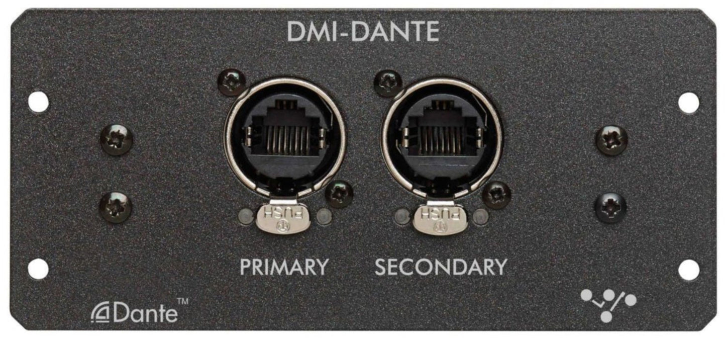 DiGiCo DMI DANTE1 (2 x EtherCON) 64/32 Ch. I/O Primary and Secondary 48/96kHz - PSSL ProSound and Stage Lighting