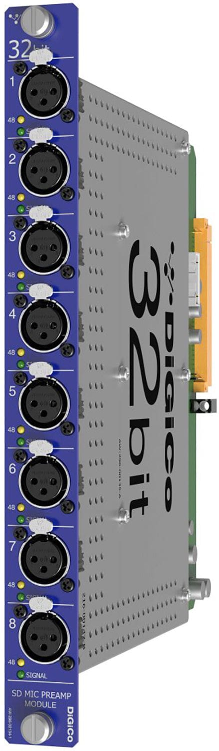 DiGiCo SD Series Digital Console 'Ultimate Stadius' 32-Bit Input Card (8 Mic/Line Input Card) - PSSL ProSound and Stage Lighting