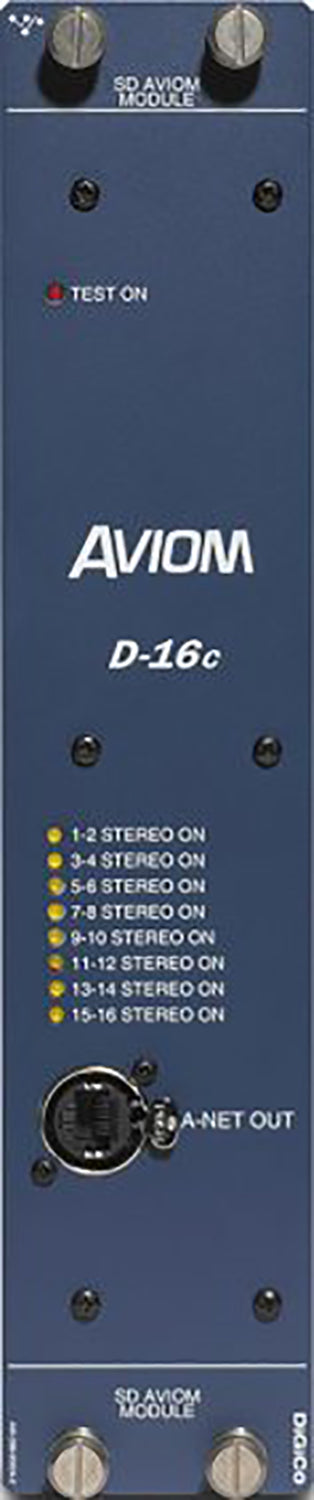 DiGiCo SD Series Digital Console AVIOM Card D-16c A-Net (16 Ch Mono or 8 Stereo) - PSSL ProSound and Stage Lighting