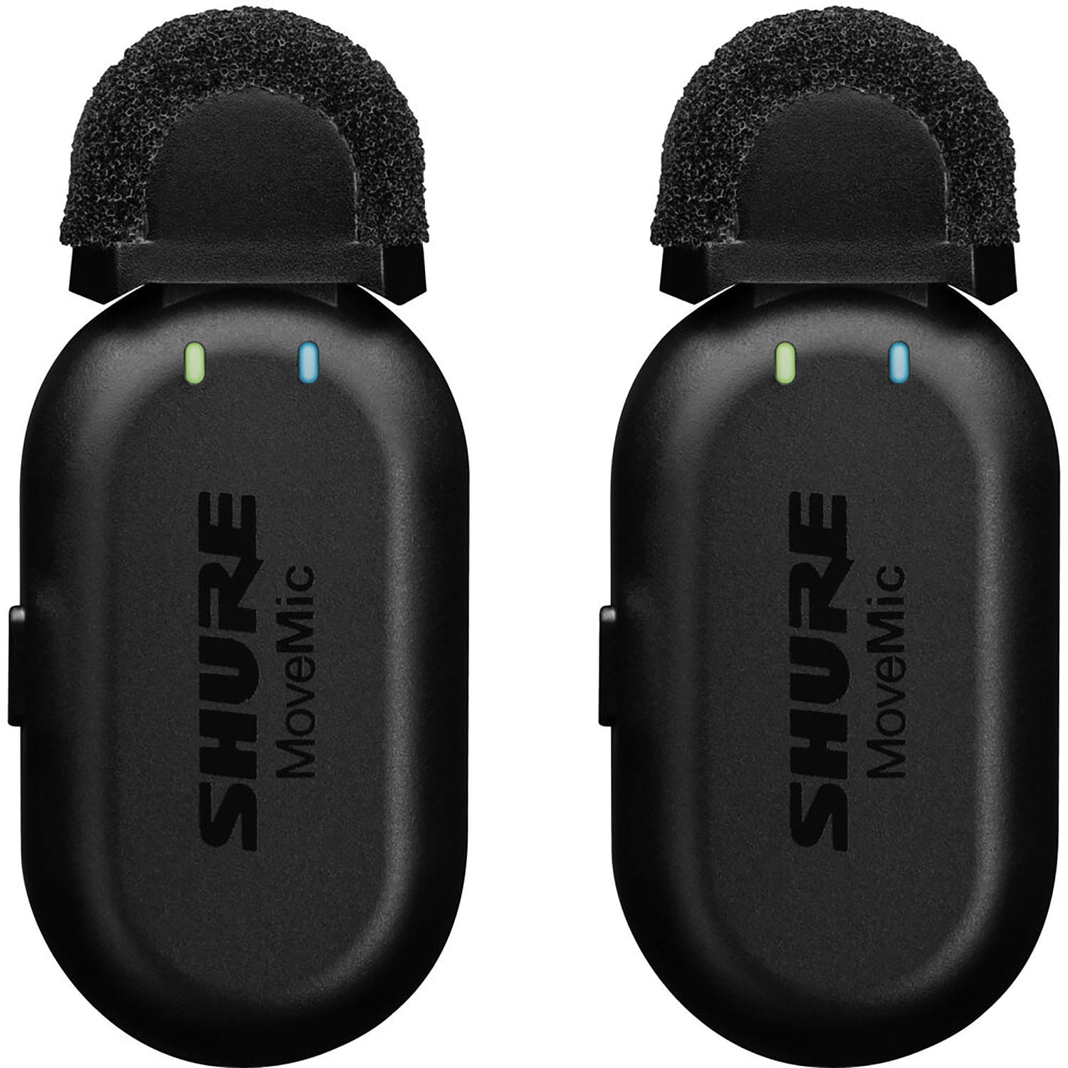 Shure MV-TWO-Z7 MoveMic Wireless Lavalier Microphone Pair for Phones with Charge Case - PSSL ProSound and Stage Lighting