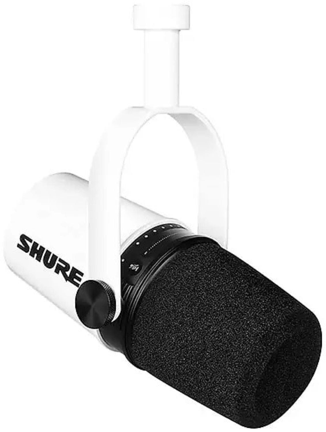 Shure MV7-W USB XLR Podcast Microphone - Limited Edition White - PSSL ProSound and Stage Lighting