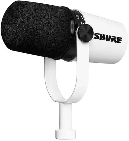 Shure MV7-W USB XLR Podcast Microphone - Limited Edition White - PSSL ProSound and Stage Lighting