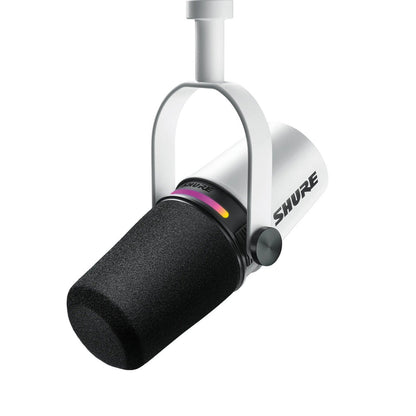Shure MV7+-W XLR/USB Speech Microphone - White