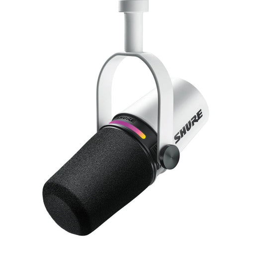 Shure MV7+-W XLR/USB Speech Microphone - White