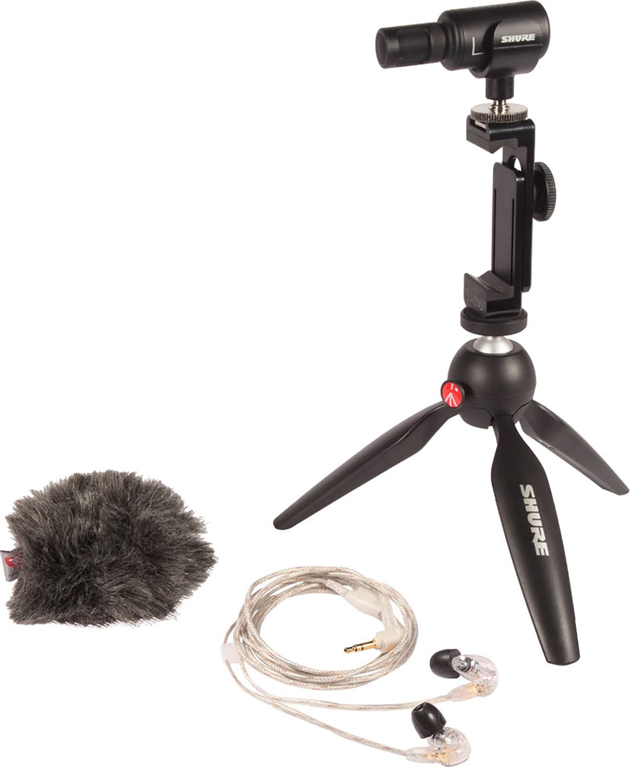 Shure MV88+SE215-CL Portable Videography Kit with MV88+ Microphone / SE215-CL Earphones - PSSL ProSound and Stage Lighting