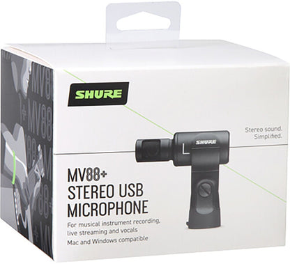 Shure MV88+STEREO-USB Stereo Condenser Microphone - PSSL ProSound and Stage Lighting