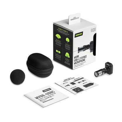 Shure MV88-USBC USB-C Stereo Mic for iOS + Android