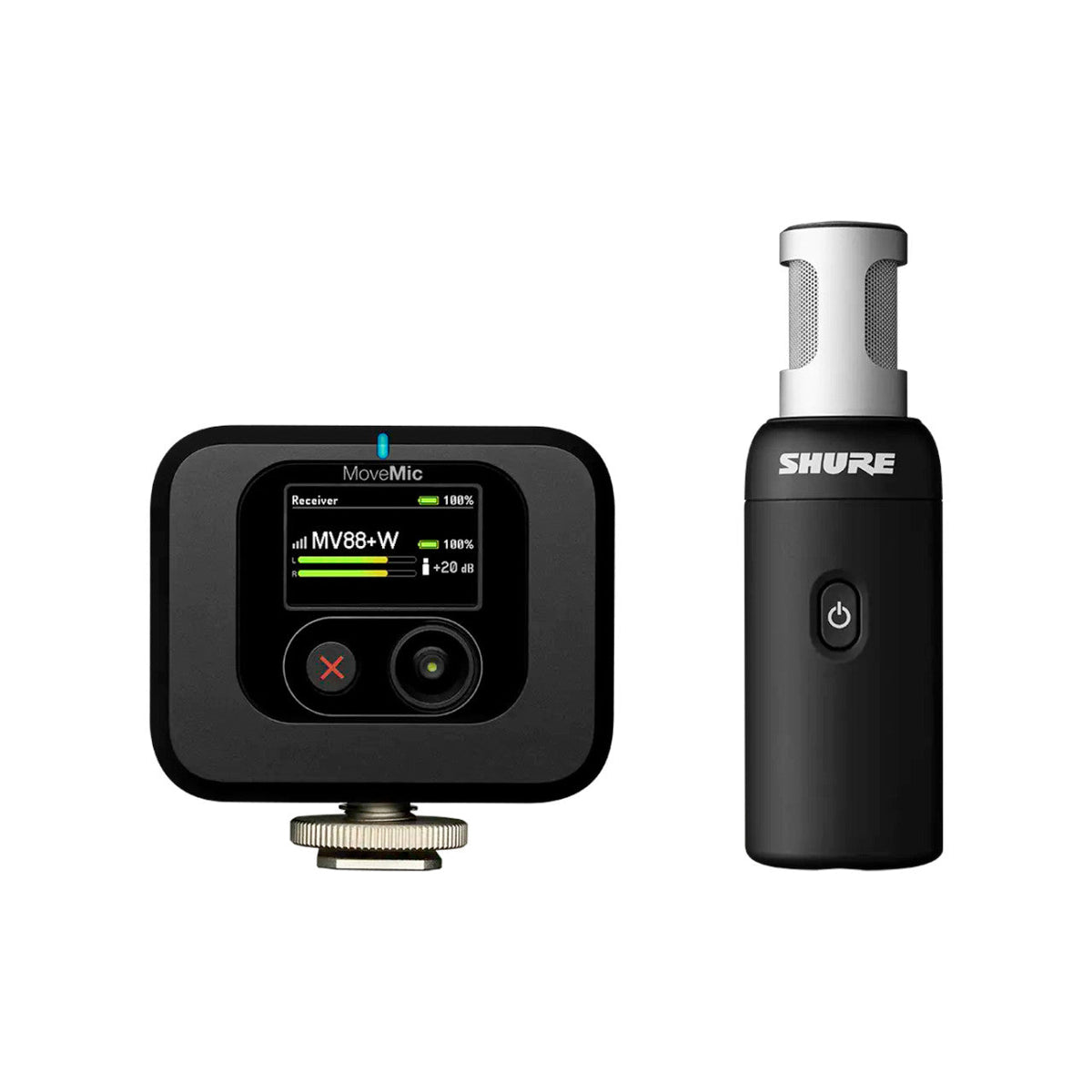 Shure MV88+W-KIT-Z7 Wireless Stereo Mic, Camera Receiver