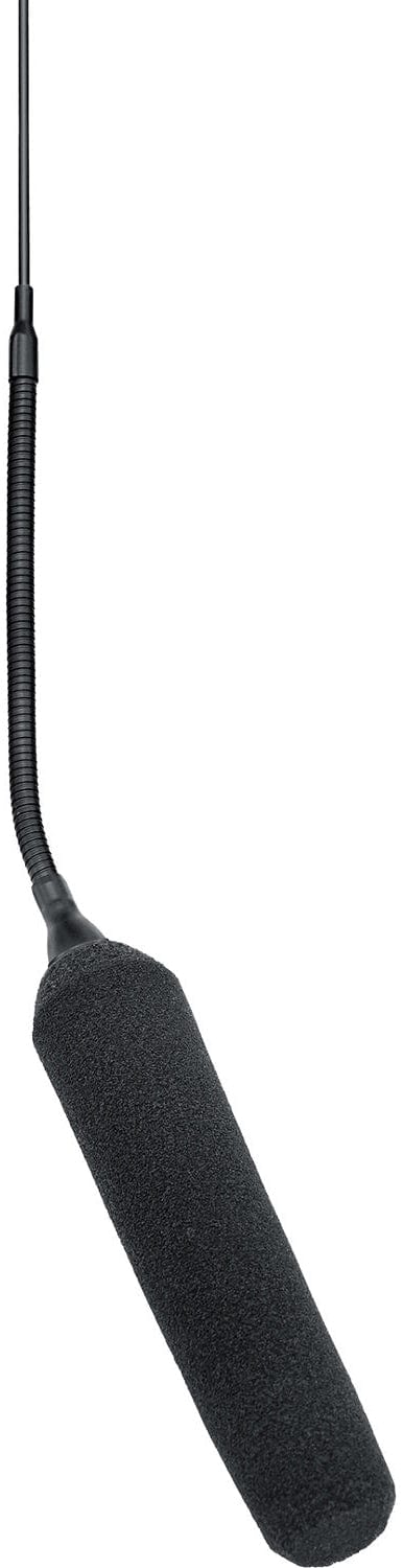 Shure MX202B/MS Overhead Mini-Condenser with Mini Shotgun Cartridge - In-line Preamp - Black - PSSL ProSound and Stage Lighting