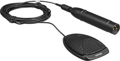 Shure MX391/O Omnidirectional Miniature Microflex Condenser Boundary Microphone - Black - PSSL ProSound and Stage Lighting