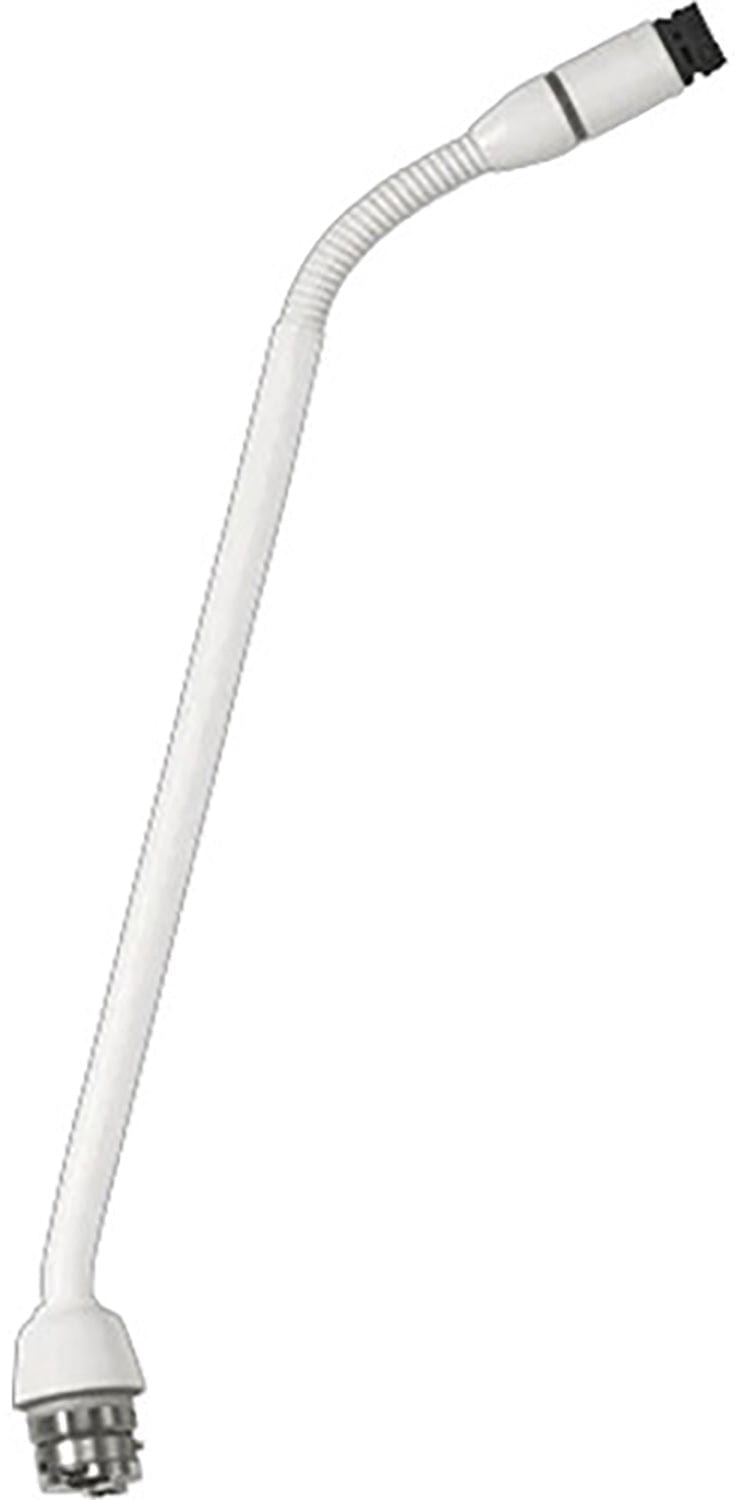 Shure MX410WRLP/N Microflex 10-Inch Gooseneck Microphone - Top Light with No Capsule - White - PSSL ProSound and Stage Lighting