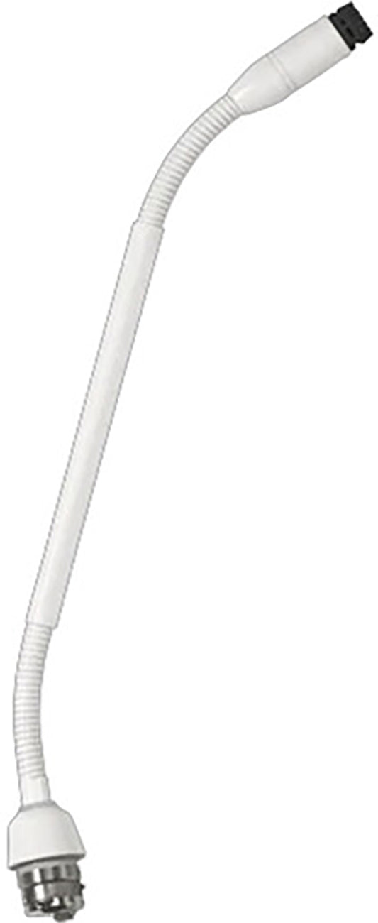 Shure MX410WRLPDF/N Dualflex 10-Inch Gooseneck Microphone - Top Light with No Capsule - White - PSSL ProSound and Stage Lighting